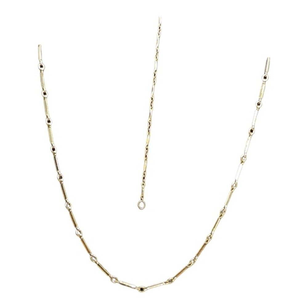 Gold link necklace and matching bracelet